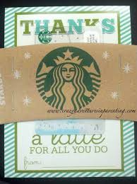 Have juices and wellness shots from a local company delivered to your team to promote workplace wellness. Easy Teacher Gift Craft Thanks A Latte Starbucks Gift Card