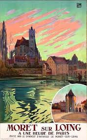 J Lesage Moret Sur Loing Plm Imp Moderne De Moret S Loing D Apres Joseph Lesage 18 Affiche De Voyage Vintage Affiches De Voyage Retro Moret Sur Loing