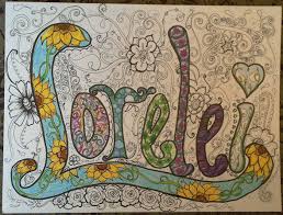 Nursery Name Doodle Lorelei Tangle Doodle Doodles Drawings