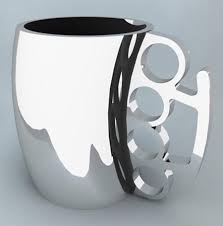 Cynthia fist cup brass knuckle duster handle coffee mug. 10 Products Inspired By Brass Knuckles