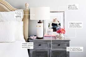 Small master bedrooms can go from cramped to cozy with the right design ideas. Here S How To Style The Nightstand Of Your Dreams Bedroom Nightstand Decor Bedroom Night Stands Home Decor Bedroom