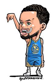 另類漫畫- Stephen Curry 被Baynes 身體壓至左手骨折，祝早日康復🙏。