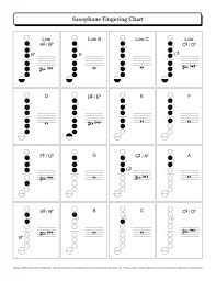 Free Tenor And Alto Saxophone Fingering Charts Description