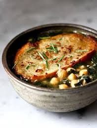 Kale Chickpea Chicken Soup With Rosemary Croutons Http Fabulishliving Blogspot Ca 2012 11 Kale White Bean And Potato Soup Recipes Recipes Healthy Recipes