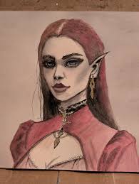 Goth inspired girl. Not one of my best pieces but I had to finish her