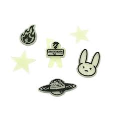 High quality bad bunny gifts and merchandise. 2021 Bad Bunny Glow Shoe Charms Luminous Buckles Charm Decoration Croc Shoe Accessories Glowing Up In The Dark From China1one 0 19 Dhgate Com