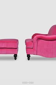Not Neutral Our Basel Tight Back English Roll Arm Chair And Matching Ottoman In Pink Velv English Roll Arm Sofa Big Comfy Chair Comfortable Living Room Chairs