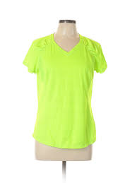 details about xersion women green active t shirt l