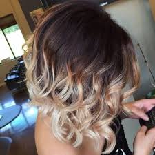 Your hair will look brilliant if you choose to color it with this shade of dye or bleach. Short Dark Brown Hair Beautiful Brown To Blonde Ombre Short Hair Short Ombre Hair Blonde Ombre Short Hair Short Hair Balayage