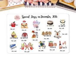 Special Days In December Wacky Holiday Stickers Fordecember Erin Condren Happy Planner Personal Planner M Wacky Holidays Holiday Planner Holiday Stickers