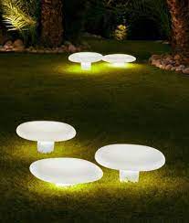 Opal Black Spike Lawn Light Rechargeable Lawn Lights Garden Exterior Lighting Outdoor Decorative Lights