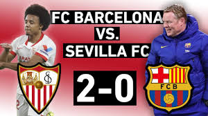 Fc barcelona vs tba (joan gamper trophy) date: Barcelona Vs Sevilla 0 2 Kounde And Rakitic Push Barca To The Brink Copa Del Rey Match Review Onefootball