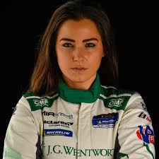 A resilient driver with intense focus. @MIA_IMSA driver Sheena Monk has her  eyes set