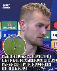 De Ligt thought he'd got Bayern back in it before a controversial decision  changed everything 😳 He stormed straight into the press room and didn't  hold back. It's explosive. Few footballers ever
