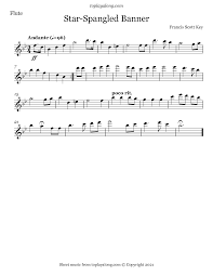 Beginner sheet music with chords and lyrics. Star Spangled Banner Toplayalong Com