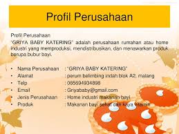 Contoh surat penawaran barang alat tulis kantor atk dari perusahaan ke sekolah seperti surat contoh yang tertulis di bawah ini. Business Plan Griya Baby Katering Ppt Download