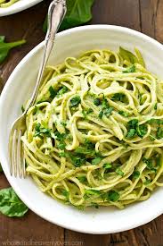 Lighter Creamy Spinach Fettuccine Alfredo Recipe Spinach Fettuccine Creamy Spinach Health Dinner Recipes