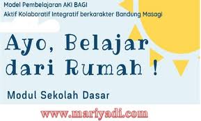 Modul Pembelajaran Daring Kelas 1 2 3 4 5 6 Sd Mi Tahun 2020 2021 Mariyadi Com