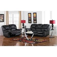 Recline In Comfort With This Black Living Room Collection From Amalfi Aarons Living Room Collections Living Room Furniture Living Dining Room