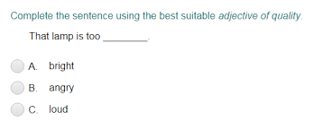 Adjective Quizzes Turtle Diary