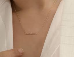 Hyphen Necklace 135 Vrai Oro Only Available Till 2 14 Fine Jewellery Necklace Necklace Fine Jewelry