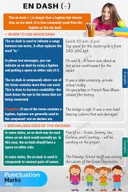 En Dash When To Use An En Dash N Dash Punctuationmarks Org Teaching English Grammar English Writing Skills English Spelling Rules