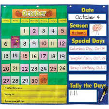 Todays Calendar Pocket Chart By Really Good Stuff Inc