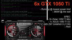 Compare bitcoin exchange rates gtx 1050 2gb for mining litecoin. Ethereum Mining 6x Nvidia Gtx 1050 Ti 75mh S Youtube