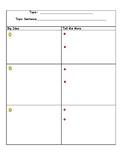 Step Up To Writing T Chart Worksheets Teaching Resources Tpt