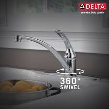 Kitchen sink faucets with separate sprayer parts. Single Handle Kitchen Faucet With Spray B4410lf Delta Faucet