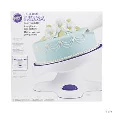 Jockey one is surprisingly versatile: Wilton Tilt N Turn Ultra Cake Turntable Oriental Trading