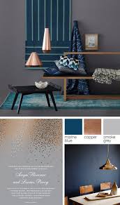 Copper Grey And Blue Color Palette Copper Copper Living Room Living Room Color Room Colors