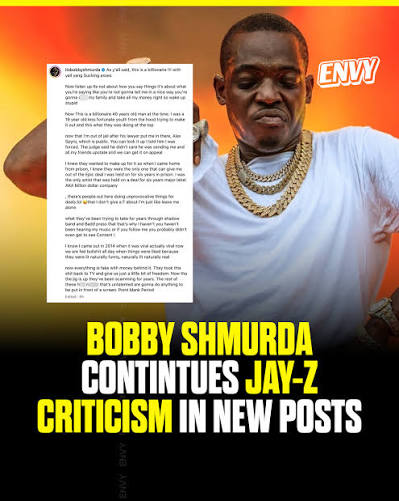👀 Bobby Shmurda isn't holding any punches in his criticism of JAY-Z. The  Brooklyn rapper returned to social media with a series of posts questioning the  Roc Nation founder's influence in hip-hop,