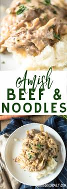 Add noodles and cook until tender, about 8 minutes. Slow Cooker Amish Beef And Noodles Go Go Go Gourmet