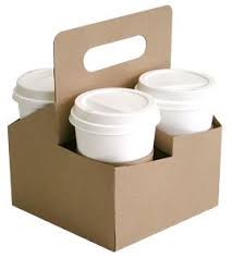 Sabert 29500 4 Cup Drink Carrier 200 Case Drink Carrier Food Packaging Coffee Shop