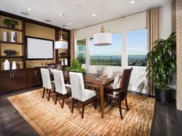 Dining room with brown walls and wood table. 10 Creative Ideas For Dining Room Walls