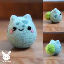 Felted Bulbasaur Needle Felting Diy Needle Felting Projects Needle Felting