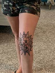 Knee Tattoo Knee Tattoo Tattoos Sun Tattoos