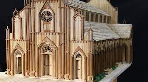 how to make a church with wooden sticks church wooden craft stick crafts