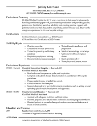 best medical assistant resume example livecareer