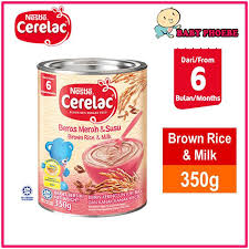 More images for nestum baby beras merah » Nestle Baby Cerelac 350g 1 Tin Rice Milk Rice Soya Brown Rice Milk Shopee Malaysia