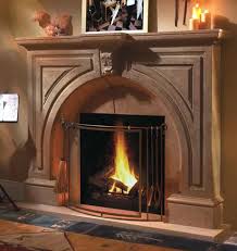 Curves and points in this design balance. Atlanta Cast Stone Fireplace Mantel Omegamantels Com