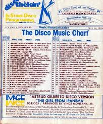 Disco Music Chart 1978 Music Charts Chart Songs Songs