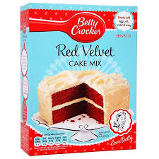 Spread on cooled red velvet cake. Betty Crocker Red Velvet Cake Mix Backmischung Roter Schokokuchen Bei Rewe Online Bestellen