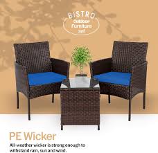 As low as £989.00 regular price £999.00. Pyramid Home Decor Patio Wicker Bistro Set Wayhub