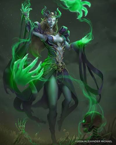 Necromancer . #necromancer #dndart #dnd #illustration #dndcharacter #undead