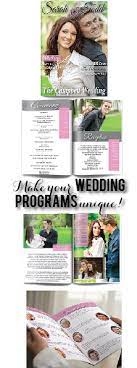 Make Your Wedding Programs Unique Try A Magazine Style Wedding Program That Is Fully Customi Wedding Programs Magazine Wedding Program Unique Wedding Programs