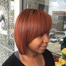 African American Auburn Straight Bob Medium Bob Hairstyles Medium Length Hair Styles Hair Styles