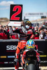 Chazdavies Gives Another Podium To The Worldsbk Arubaitracingducatiteam Aragonworldsbk Race 2 Excellent Race For Chazdavies Racing Chaz Davies Podium