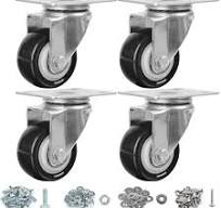 Finnhomy Swivel Casters Wheels Set of 4 Heavy Duty Plate ...